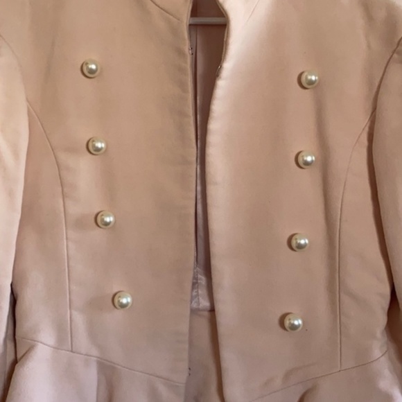 Zara Blush Peplum Pearl Jacket - XS - Picture 11 of 11